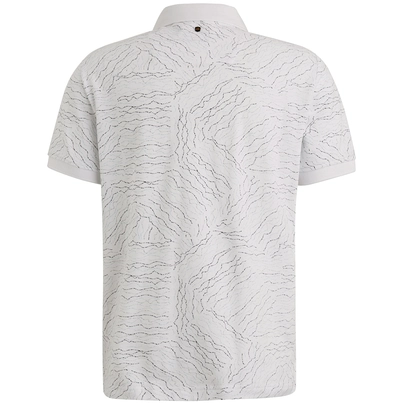 PME-Legend - Polo - Wit - Short sleeve polo fine pique aop - Ppss2505859