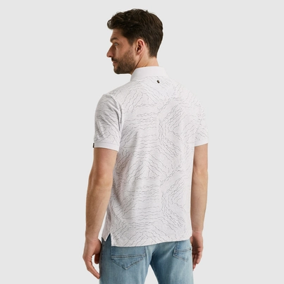 PME-Legend - Polo - Wit - Short sleeve polo fine pique aop - Ppss2505859