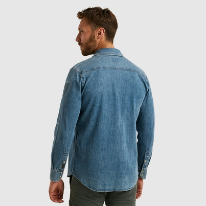 PME-Legend - Spijkerjas - Vintage - Psd2502205 - Long Sleeve Shirt Faded Grey Blue