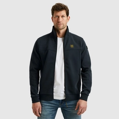 PME-Legend - Sweater vest - Blauw - Psw2502476 - Zip jacket spacer look sweat