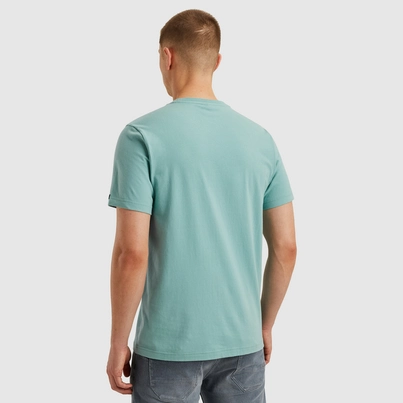 PME-Legend - T-shirt korte mouw - Blauw - Short sleeve r-neck cotton elastan - Ptss2505570
