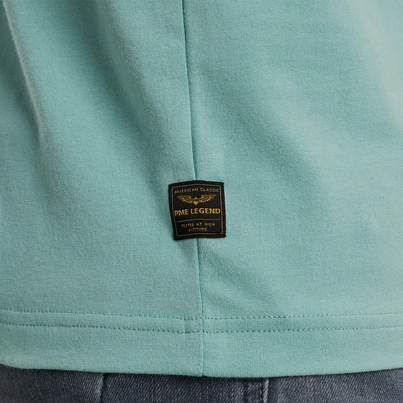 PME-Legend - T-shirt korte mouw - Blauw - Short sleeve r-neck cotton elastan - Ptss2505570