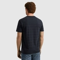 PME-Legend - T-shirt korte mouw - Blauw - Short sleeve r-neck jacquard strip - Ptss2505573