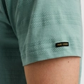 PME-Legend - T-shirt korte mouw - Blauw - Short sleeve r-neck jacquard strip - Ptss2505573