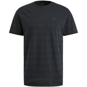 PME-Legend - T-shirt korte mouw - Blauw - Short sleeve r-neck jacquard strip - Ptss2505573