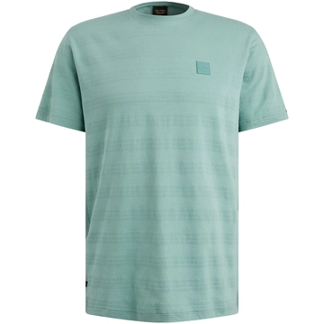 PME-Legend - T-shirt korte mouw - Blauw - Short sleeve r-neck jacquard strip - Ptss2505573