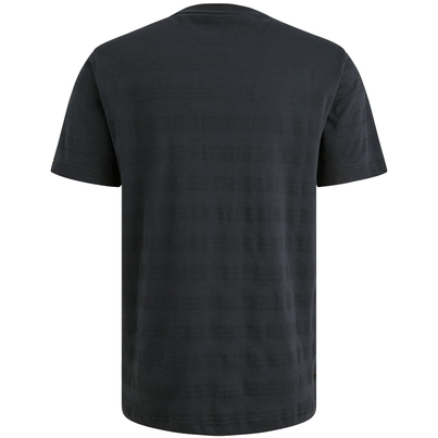 PME-Legend - T-shirt korte mouw - Blauw - Short sleeve r-neck jacquard strip - Ptss2505573