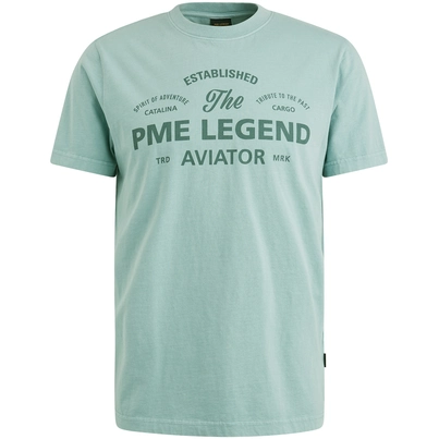 PME-Legend - T-shirt korte mouw - Blauw - Short sleeve r-neck single jersey - Ptss2505574