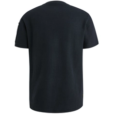 PME-Legend - T-shirt korte mouw - Blauw - Short sleeve r-neck structured piq