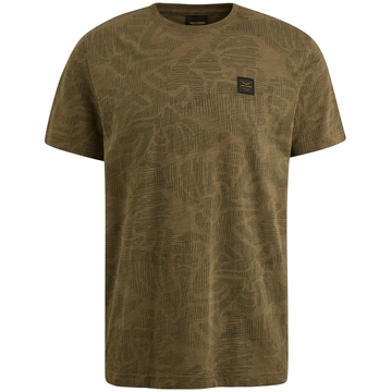 PME-Legend - T-shirt korte mouw - Donkergroen - Ptss2503567 - Short sleeve r-neck slub jersey ao