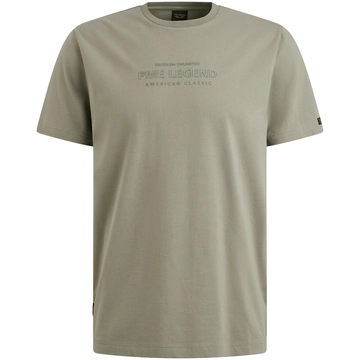 PME-Legend - T-shirt korte mouw - Donkergroen - Short sleeve r-neck cotton elastan - Ptss2505570