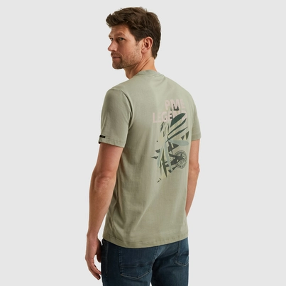 PME-Legend - T-shirt korte mouw - Donkergroen - Short sleeve r-neck single jersey - Ptss2505571