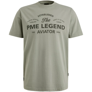 PME-Legend - T-shirt korte mouw - Donkergroen - Short sleeve r-neck single jersey - Ptss2505574