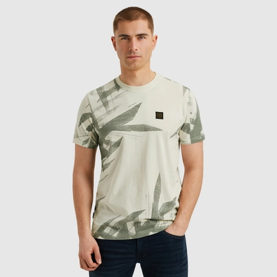 PME-Legend - T-shirt korte mouw - Ecru - Short sleeve r-neck single jersey - Ptss2505578