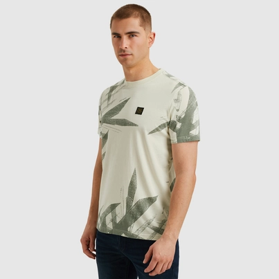PME-Legend - T-shirt korte mouw - Ecru - Short sleeve r-neck single jersey - Ptss2505578