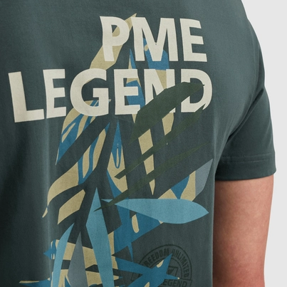 PME-Legend - T-shirt korte mouw - Grijs - Short sleeve r-neck single jersey - Ptss2505571
