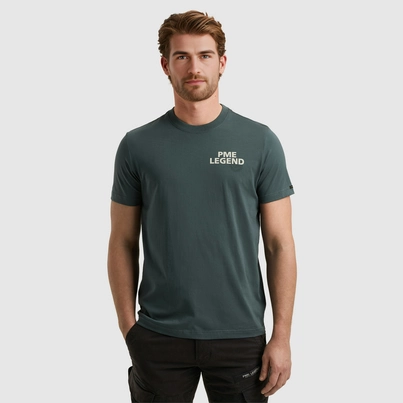 PME-Legend - T-shirt korte mouw - Grijs - Short sleeve r-neck single jersey - Ptss2505571