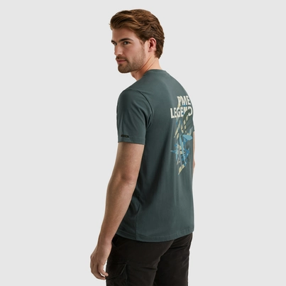 PME-Legend - T-shirt korte mouw - Grijs - Short sleeve r-neck single jersey - Ptss2505571