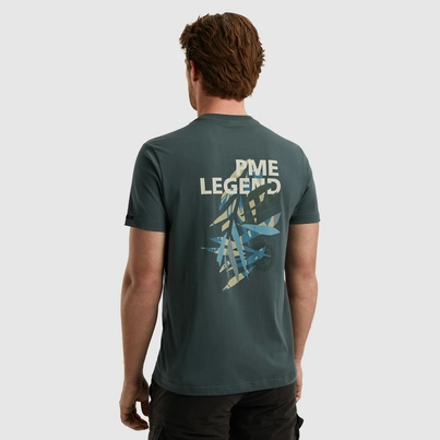 PME-Legend - T-shirt korte mouw - Grijs - Short sleeve r-neck single jersey - Ptss2505571