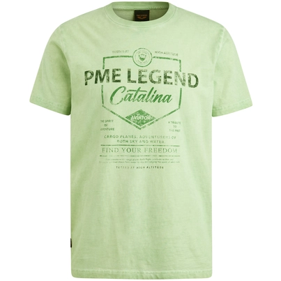 PME-Legend - T-shirt korte mouw - Lichtgroen - Ptss2504593 - Short sleeve r-neck single jersey