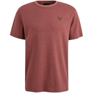 PME-Legend - T-shirt korte mouw - Oudroze - Ptss2503566 - Short sleeve r-neck textured strip