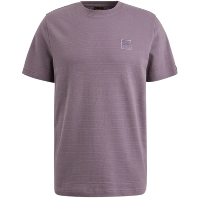 PME-Legend - T-shirt korte mouw - Paars - Ptss2502563 - Short sleeve r-neck jacquard strip