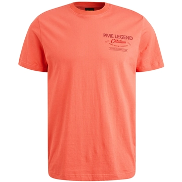 PME-Legend - T-shirt korte mouw - Rood - Ptss2504589 - Short sleeve r-neck single jersey