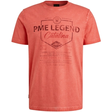 PME-Legend - T-shirt korte mouw - Rood - Ptss2504593 - Short sleeve r-neck single jersey