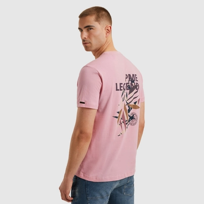 PME-Legend - T-shirt korte mouw - Roze - Short sleeve r-neck single jersey - Ptss2505571