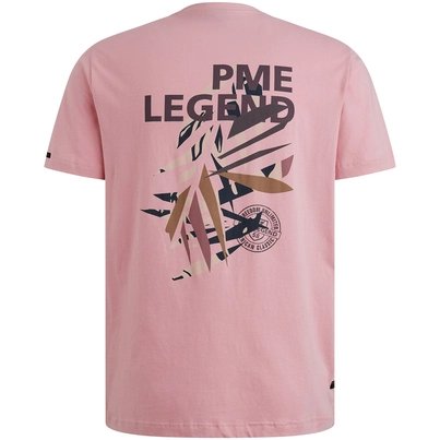 PME-Legend - T-shirt korte mouw - Roze - Short sleeve r-neck single jersey - Ptss2505571