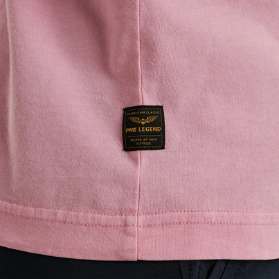 PME-Legend - T-shirt korte mouw - Roze - Short sleeve r-neck single jersey - Ptss2505574