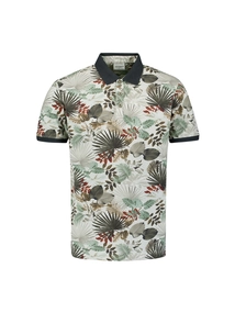 Polo pique allover printed