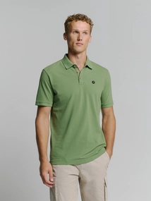 Polo pique garment dyed
