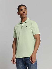 Polo pique garment dyed