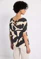 Printed shirt w.crossed straps