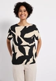 Printed shirt w.crossed straps