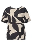 Printed shirt w.crossed straps