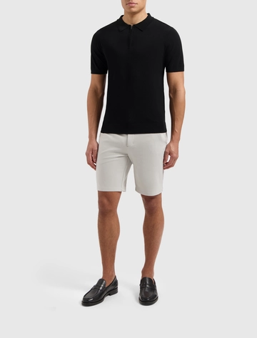 PurePath - Korte broek katoen - Kiezelgrijs - Slim fit Smart Shorts - 25010504