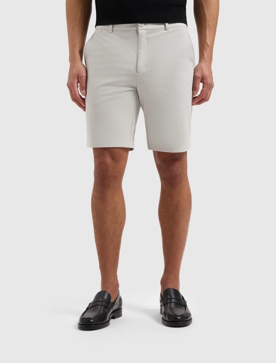 PurePath - Korte broek katoen - Kiezelgrijs - Slim fit Smart Shorts - 25010504