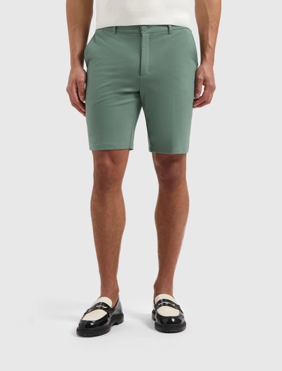 PurePath - Korte broek katoen - Legergroen - Slim fit Smart Shorts - 25010504
