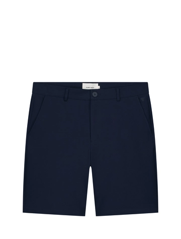 PurePath - Korte broek katoen - Marineblauw - Slim fit Smart Shorts - 25010504