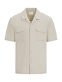 PurePath - Overhemd korte mouw - Beige - Regular fit Shortsleeve Shirts - 25010221