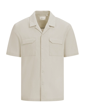 PurePath - Overhemd korte mouw - Beige - Regular fit Shortsleeve Shirts - 25010221