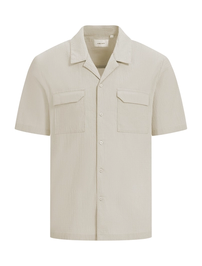 PurePath - Overhemd korte mouw - Beige - Regular fit Shortsleeve Shirts - 25010221