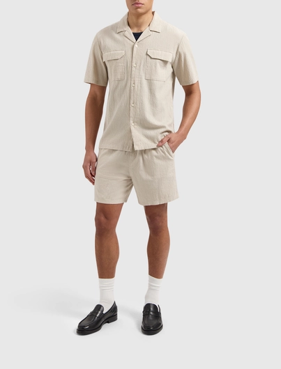 PurePath - Overhemd korte mouw - Beige - Regular fit Shortsleeve Shirts - 25010221