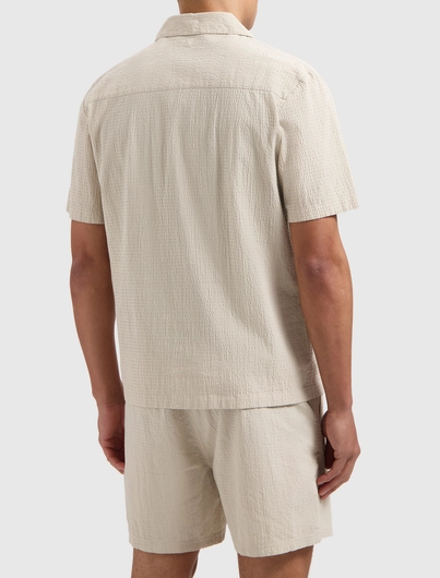 PurePath - Overhemd korte mouw - Beige - Regular fit Shortsleeve Shirts - 25010221