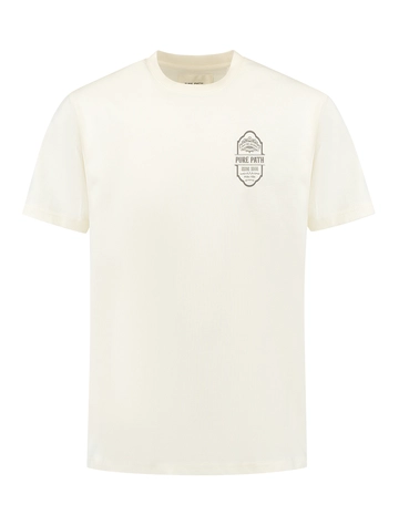 PurePath - T-shirt korte mouw - Ecru - Loose Fit Crewneck SS T-shirts - 25010114