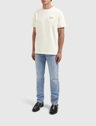 PurePath - T-shirt korte mouw - Ecru - Regular fit Crewneck SS T-shirts - 25010117