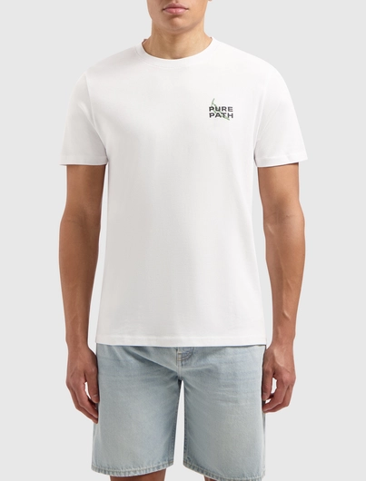PurePath - T-shirt korte mouw - Wit - Regular fit Crewneck SS T-shirts - 25010104