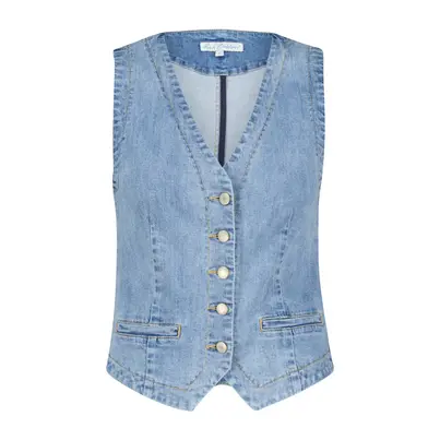 Red Button - Gilet - Vintage denim - Waistcoat light stone